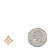 18K Pink Gold Mother of Pearl Color Blossom Star Stud Earring