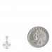 18K White Gold Diamond Idylle Blossom Single Stud Earring