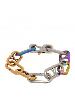 Metal Signature Chain Bracelet Rainbow