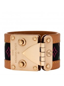 Monogram Multicolor S Lock Bracelet Black
