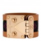 Monogram Multicolor S Lock Bracelet Black