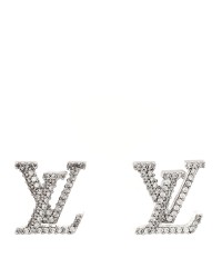 Crystal LV Iconic Earrings Silver