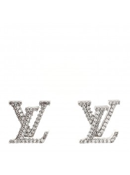 Crystal LV Iconic Earrings Silver