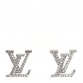 Crystal LV Iconic Earrings Silver