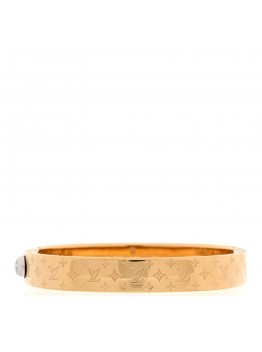 Brass Monogram Nanogram Cuff S Gold
