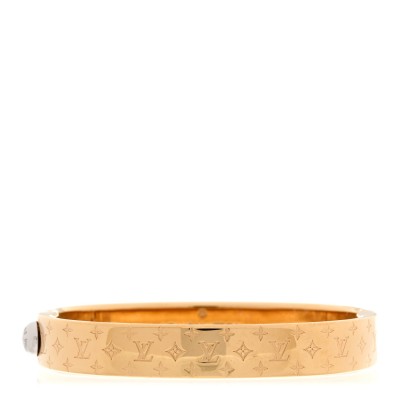 Brass Monogram Nanogram Cuff S Gold