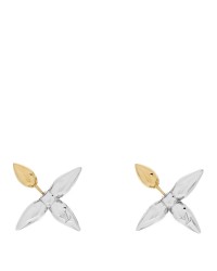 Metal Louisette Earrings Silver Gold
