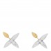 Metal Louisette Earrings Silver Gold