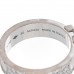 18K White Gold Diamond Empreinte Pave Ring 50 5.25