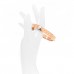 Brass Monogram Nanogram Cuff M Pink Gold