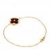18K Yellow Gold Carnelian Color Blossom Sun Bracelet