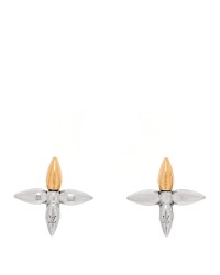 Metal Louisette Earrings Silver Gold