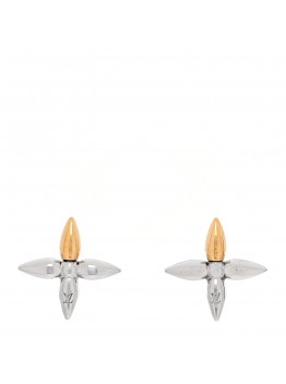 Metal Louisette Earrings Silver Gold