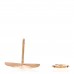 18K Pink Gold Mother of Pearl Color Blossom Star Stud Earring