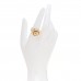 18K Yellow Gold Diamond B Blossom Signet Ring 55 7.25