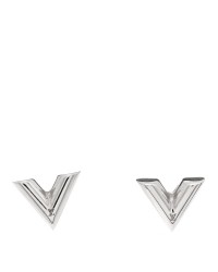 Essential V Stud Earrings Silver