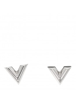 Essential V Stud Earrings Silver