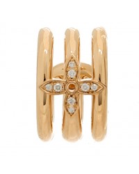 18K Pink Gold Diamond Ombre Blossom Ear Cuff