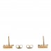 Metal LV Iconic Earrings Gold
