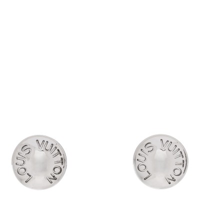 18K White Gold Clous Ear Studs Earrings