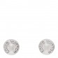 18K White Gold Clous Ear Studs Earrings