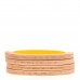Lacquer Wood Crystal Bangle Bracelet Set of 4 Yellow Red