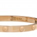 18K Pink Gold Diamond Clous Bracelet 17