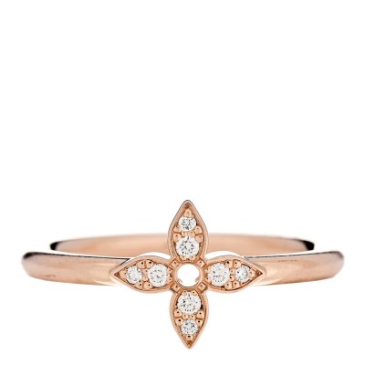 18K Pink Gold Diamond Idylle Blossom Single Ring 50 5.25