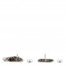 Brass Bionic Earrings Palladium