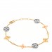 18K Yellow White Pink Gold Diamond Idylle Blossom Bracelet