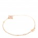 18K Pink Gold Diamond Pink Mother of Pearl Color Blossom BB Star Bracelet