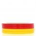 Lacquer Wood Crystal Bangle Bracelet Set of 4 Yellow Red
