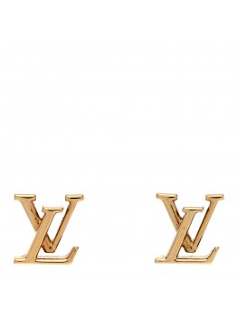 Metal LV Iconic Earrings Gold