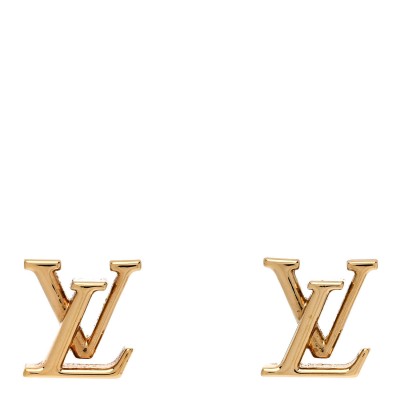 Metal LV Iconic Earrings Gold