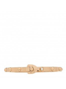 18K Pink Gold Diamond Clous Bracelet 17