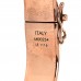 Brass Monogram Nanogram Cuff M Pink Gold