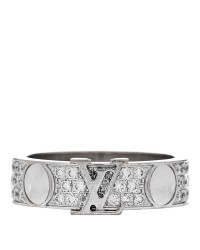 18K White Gold Diamond Empreinte Pave Ring 50 5.25