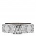 18K White Gold Diamond Empreinte Pave Ring 50 5.25