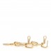 18K Yellow Gold Diamond Mother of Pearl Color Blossom Drop Earrings