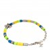 Metal Resin LV Sunrise Bead Bracelet Multicolor