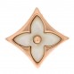 18K Pink Gold Mother of Pearl Color Blossom Star Stud Earring