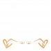Fall In Love Heart Earrings PM Gold