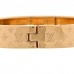 Brass Monogram Nanogram Cuff S Gold