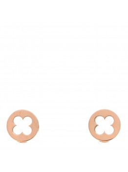 18K Pink Gold Empreinte Ear Studs Earrings