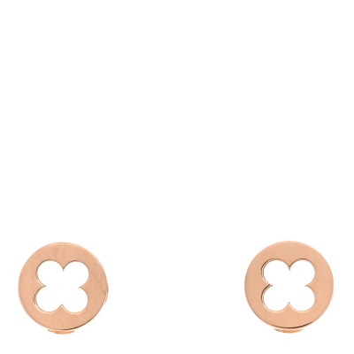 18K Pink Gold Empreinte Ear Studs Earrings