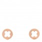 18K Pink Gold Empreinte Ear Studs Earrings