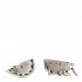 Brass Bionic Earrings Palladium