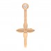 18K Pink Gold Diamond Idylle Blossom Hoop Single Earring