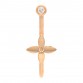 18K Pink Gold Diamond Idylle Blossom Hoop Single Earring