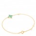 18K Yellow Gold Diamond Amazonite Color Blossom BB Star Bracelet